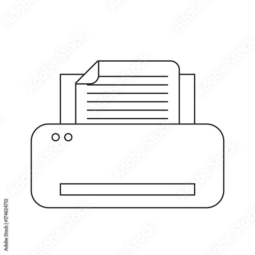 printer machine icon