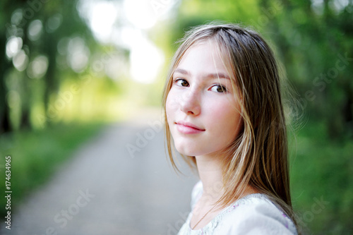 Portrait of teen girl