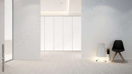Fototapeta Naklejka Na Ścianę i Meble -  living room in apartment or hotel - Interior Design - 3D Rendering