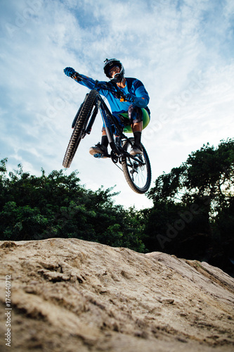 mountain bike pro jump photo