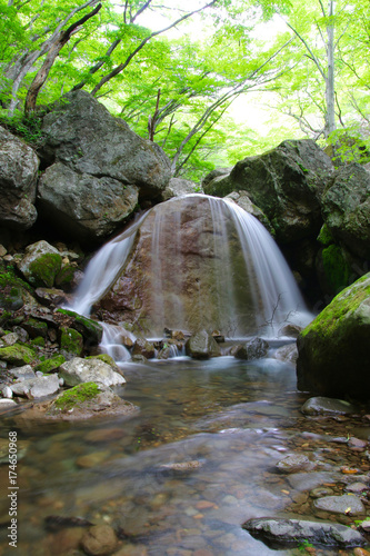 三日月の滝・杉田川渓谷（福島県・大玉村） photo