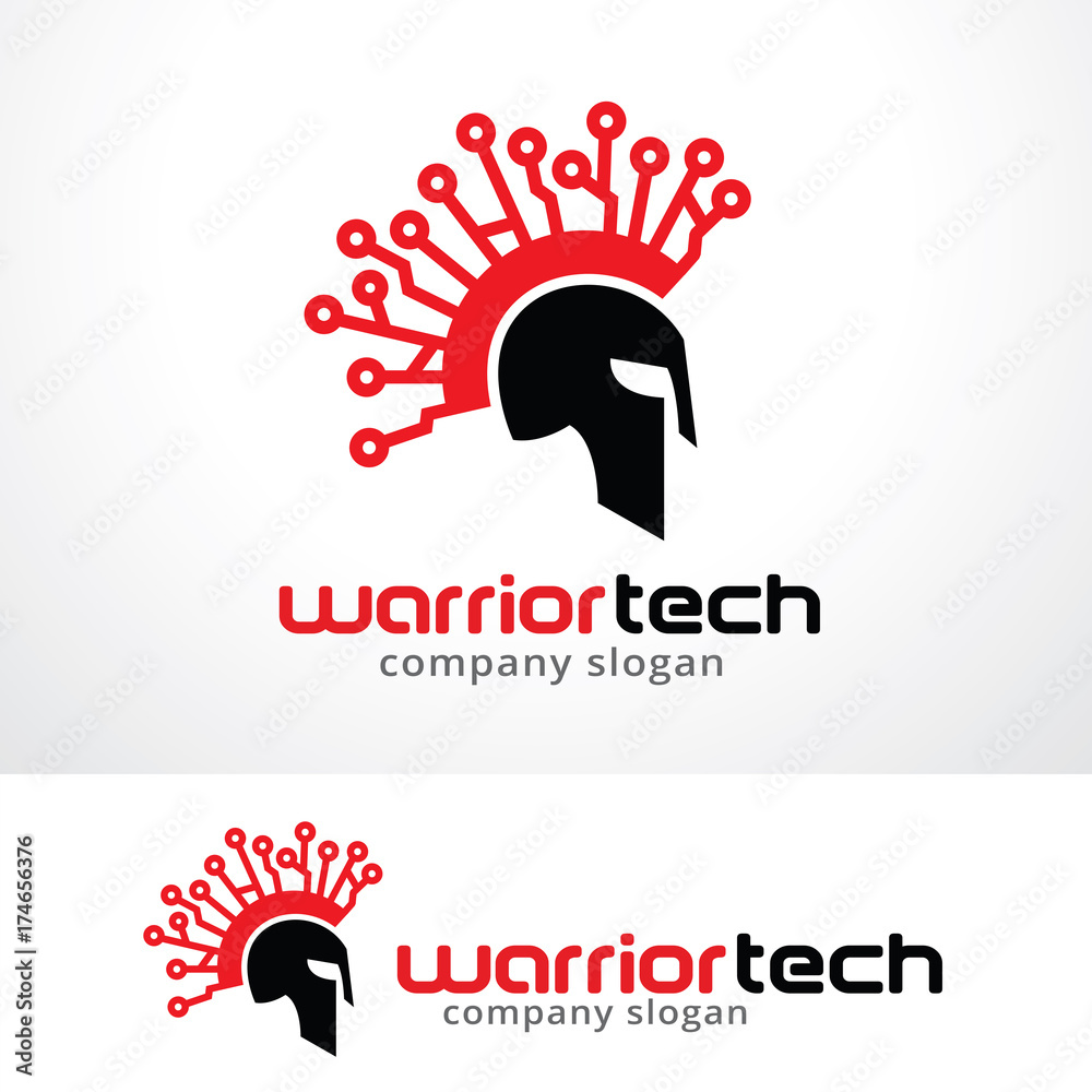 Warrior logotype stock vector. Illustration of company - 86257918