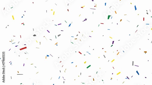 Party confetti - seamless looping, alpha channels and 4K