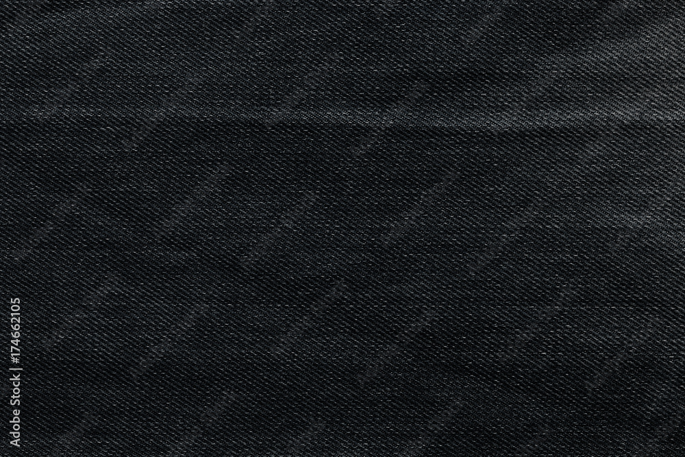 Fototapeta premium Black background, denim jeans background. Jeans texture, fabric.