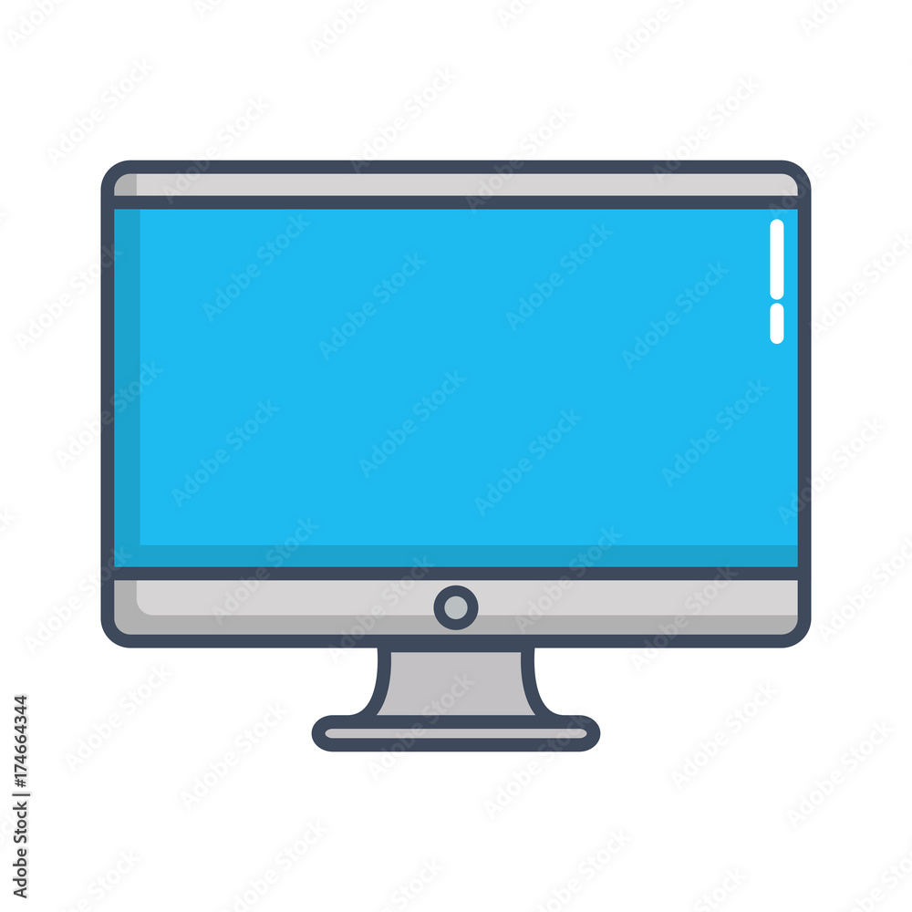 computer icon over white background vector illustration computer icon over white background vector illustration