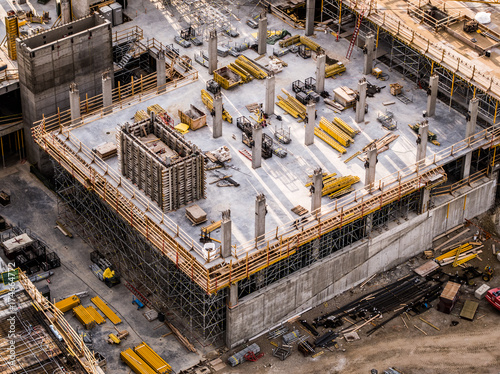 Принти на полотні Construction Site Aerial Photo