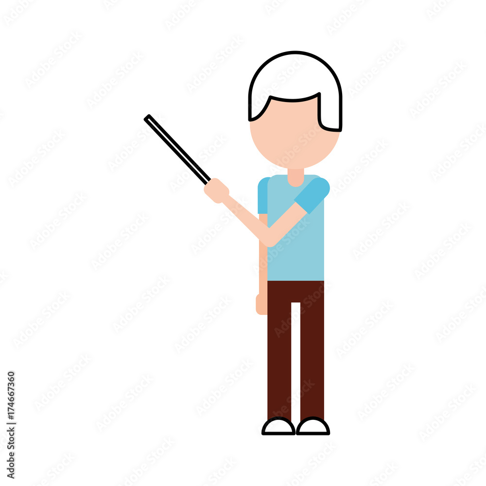 teacher with pointer showing lesson teacher with pointer showing lesson