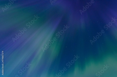 Aurora,Northern lights in the sky night and the stars . © Moroshka