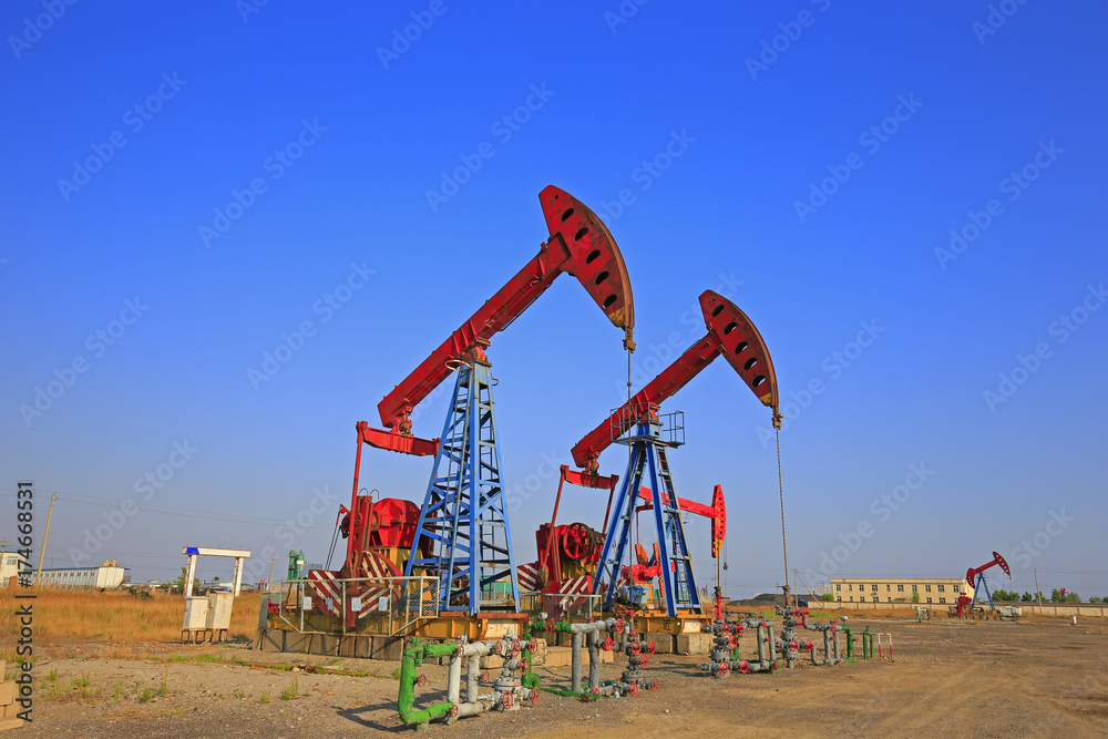 The oil pump, industrial equipment The oil pump, industrial equipment