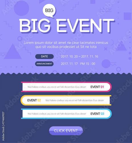 Event poster design