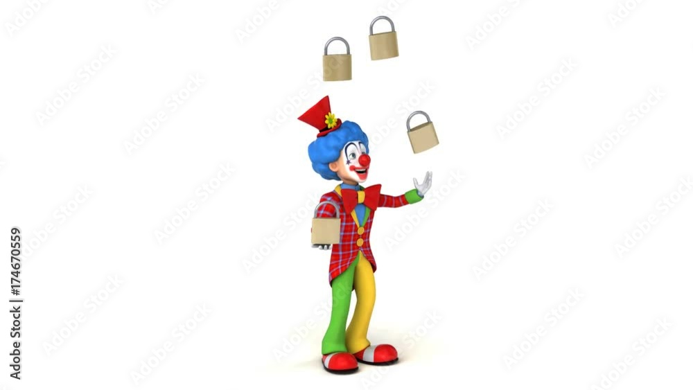 Fun clown - 3D Animation Fun clown - 3D Animation