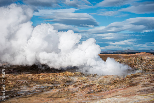 Thermal eruption in iceland