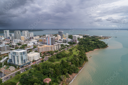 Darwin skyline, wet season Fotobehang