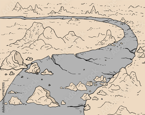 apocalypse road illustration