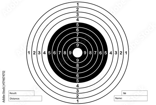 Vector target for rifle and archery