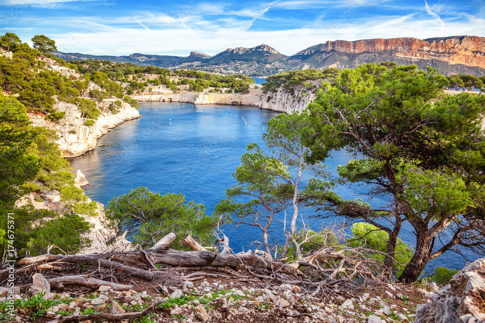 Beautiful seascape, French Riviera, Calanques