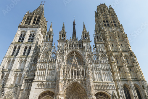 La cathédrale Notre-Dame de l'Assomption de Rouen (Rouen, Seine-Maritime , Normandie)