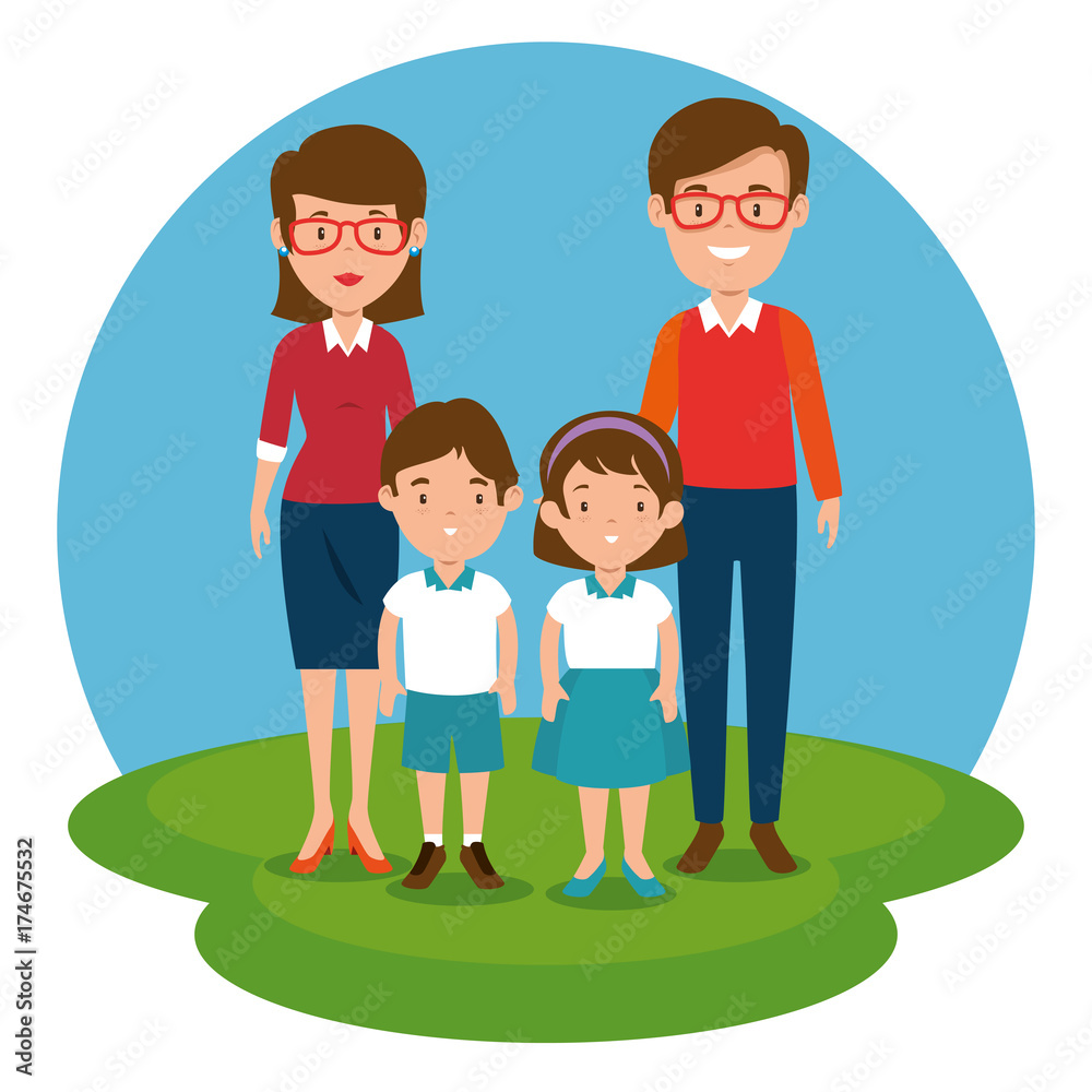 teacher with students vector illustration graphic design