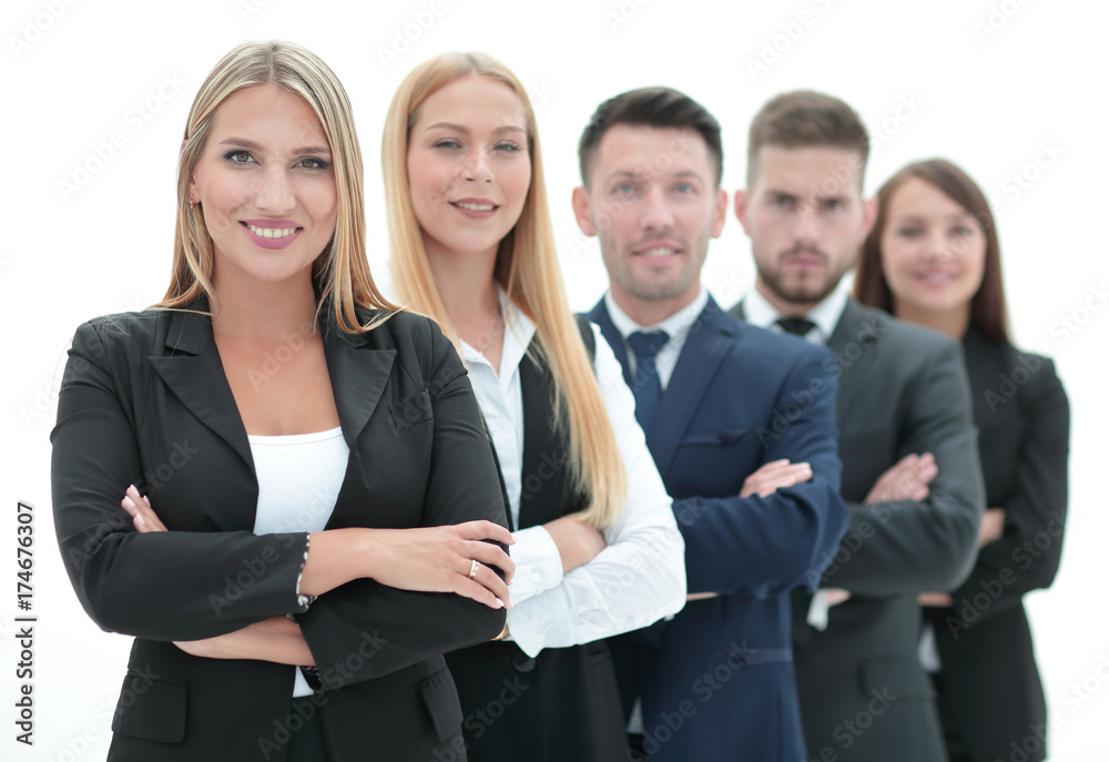 confident business team standing next to each other confident business team standing next to each other