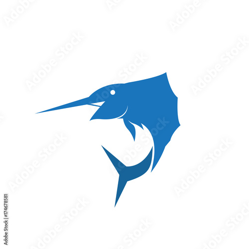 marlin fish vector