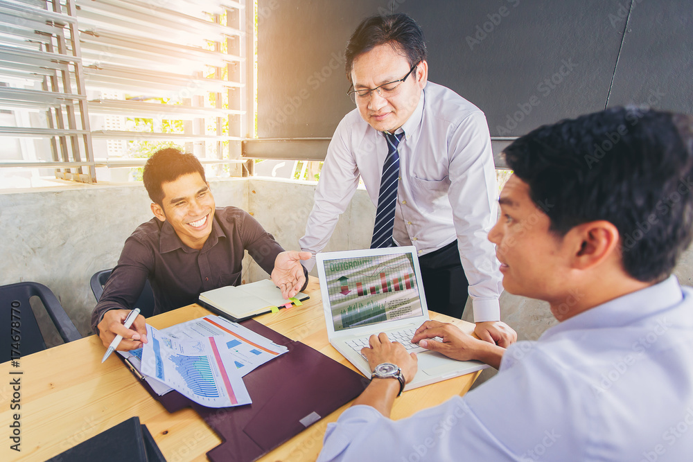 Fototapeta premium Business People Meeting Design Ideas Concept. business planning
