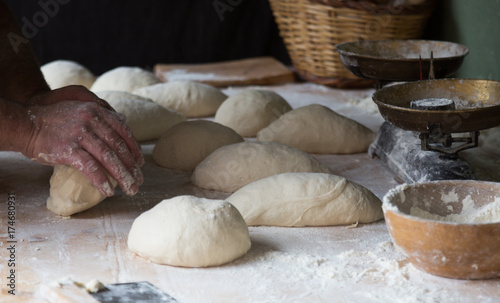bread preparing for baking