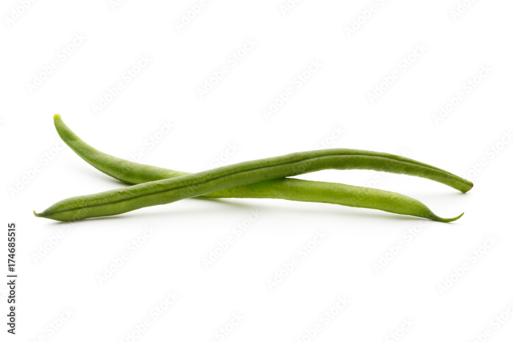 Green beans isolated on a white background. Green beans isolated on a white background.