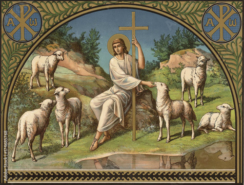 Jesus Christ is the good shepherd.