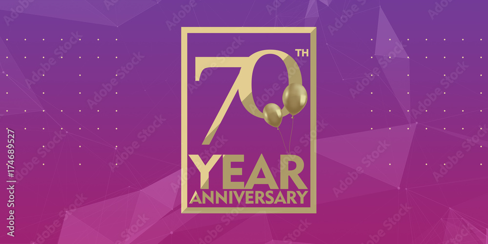 70 th year anniversary gold typography logo 70 th year anniversary gold typography logo
