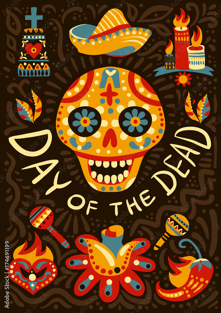 Dead Day Mexico Background Poster 