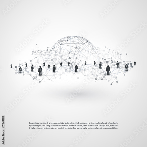 Networks - Business Connections - Social Media Concept Design