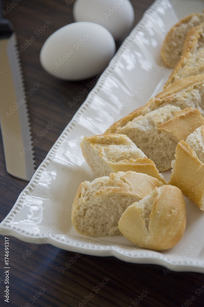 Baguette und Eier Baguette und Eier