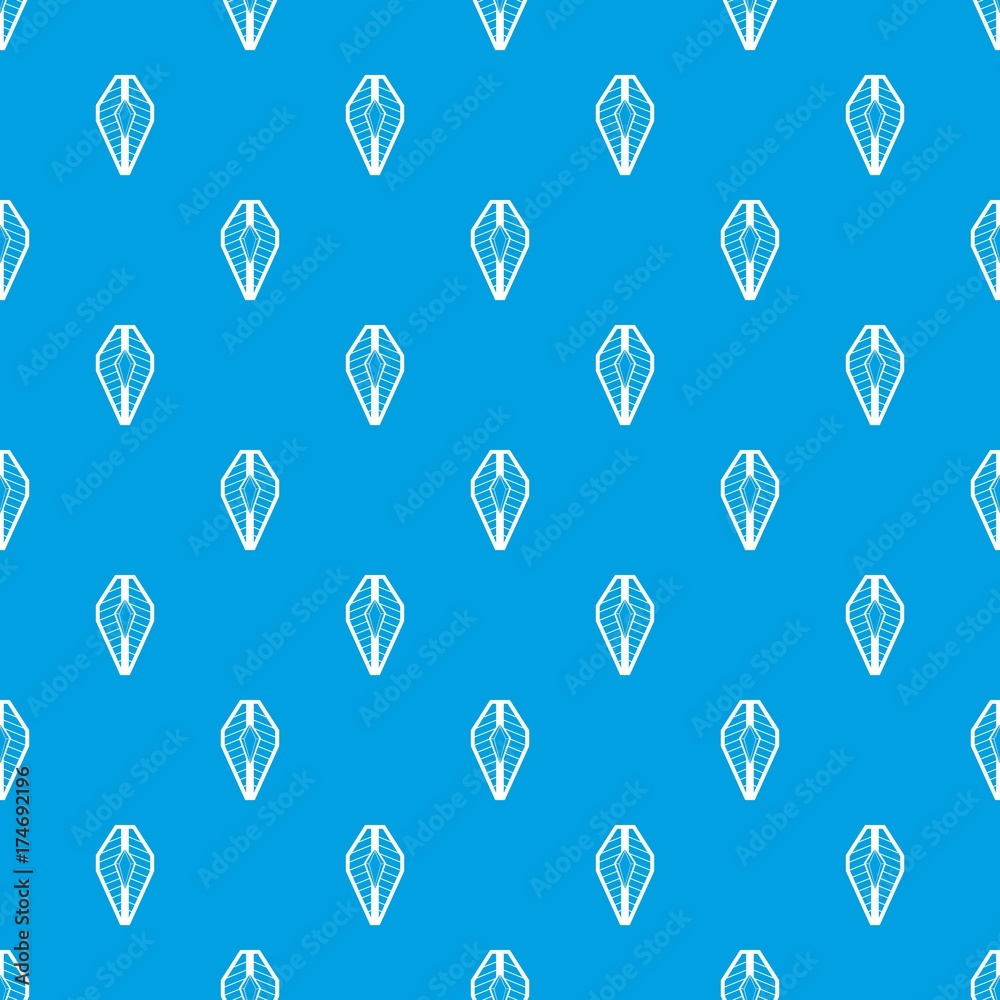 Shield pattern seamless blue
