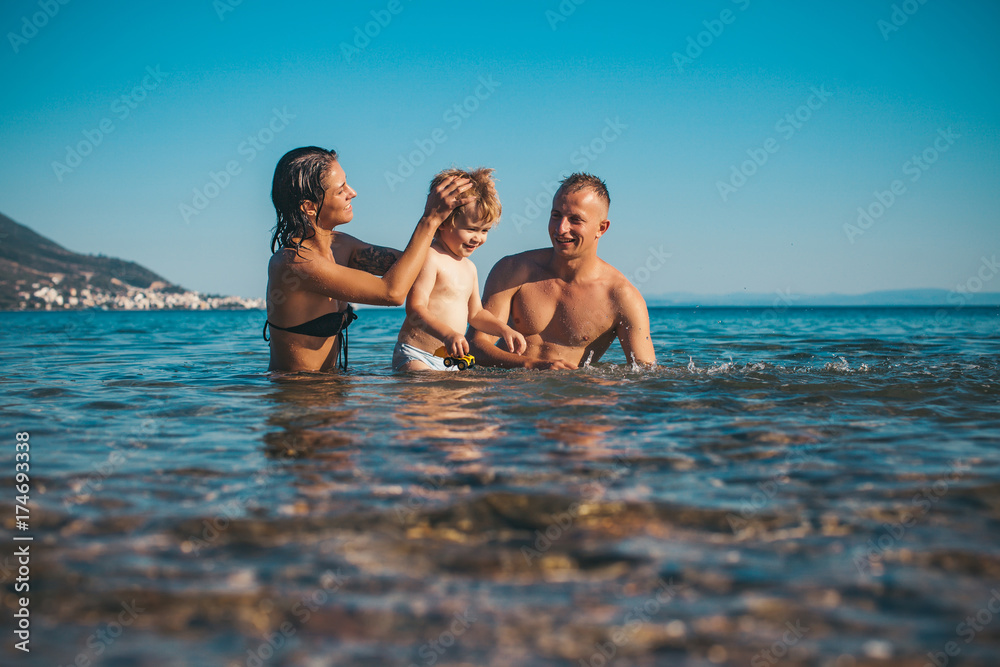 Nude Beach Family