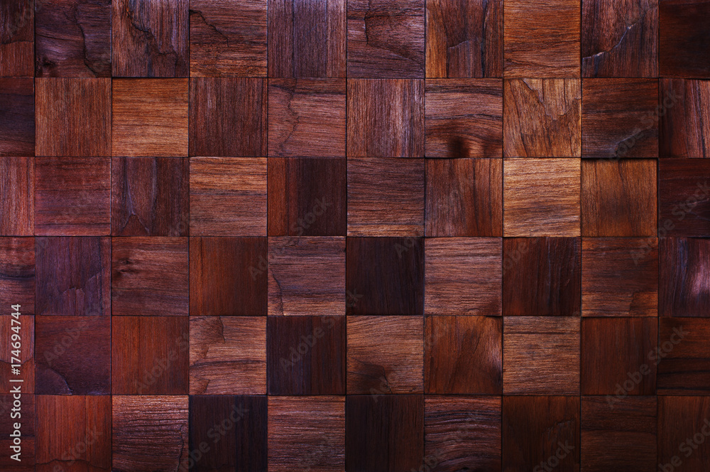 Mosaic of wood pieces, background Mosaic of wood pieces, background