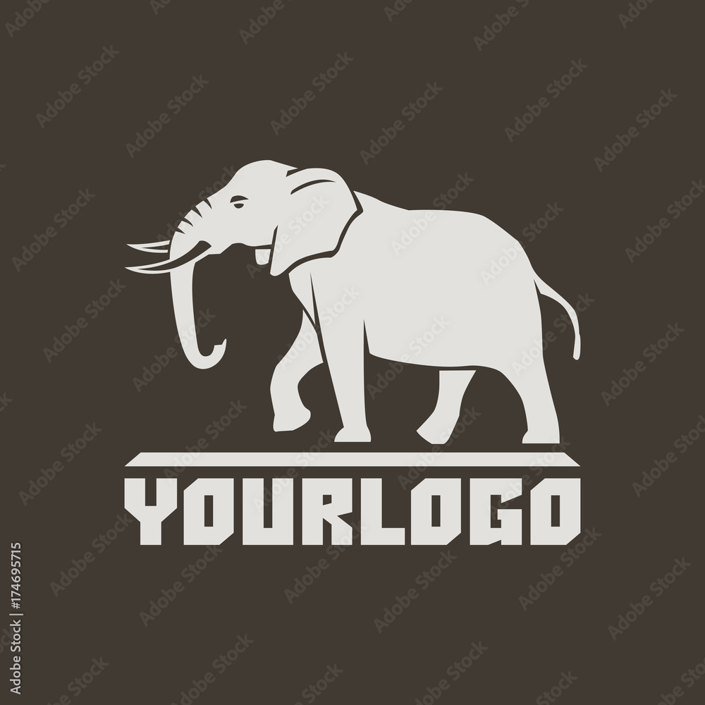 Obraz premium Elephants_logo_sign_pictogram-02