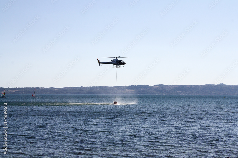 Obraz premium Fires in the summer