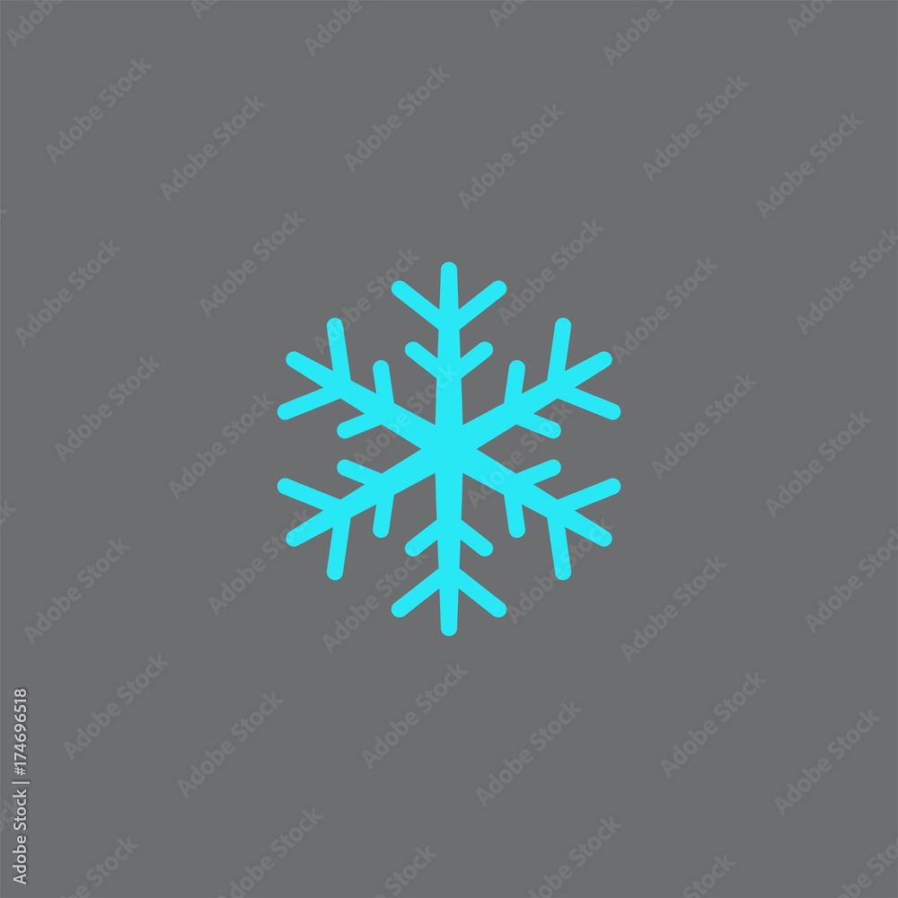 Naklejka Vector snowflake silhouette-21
