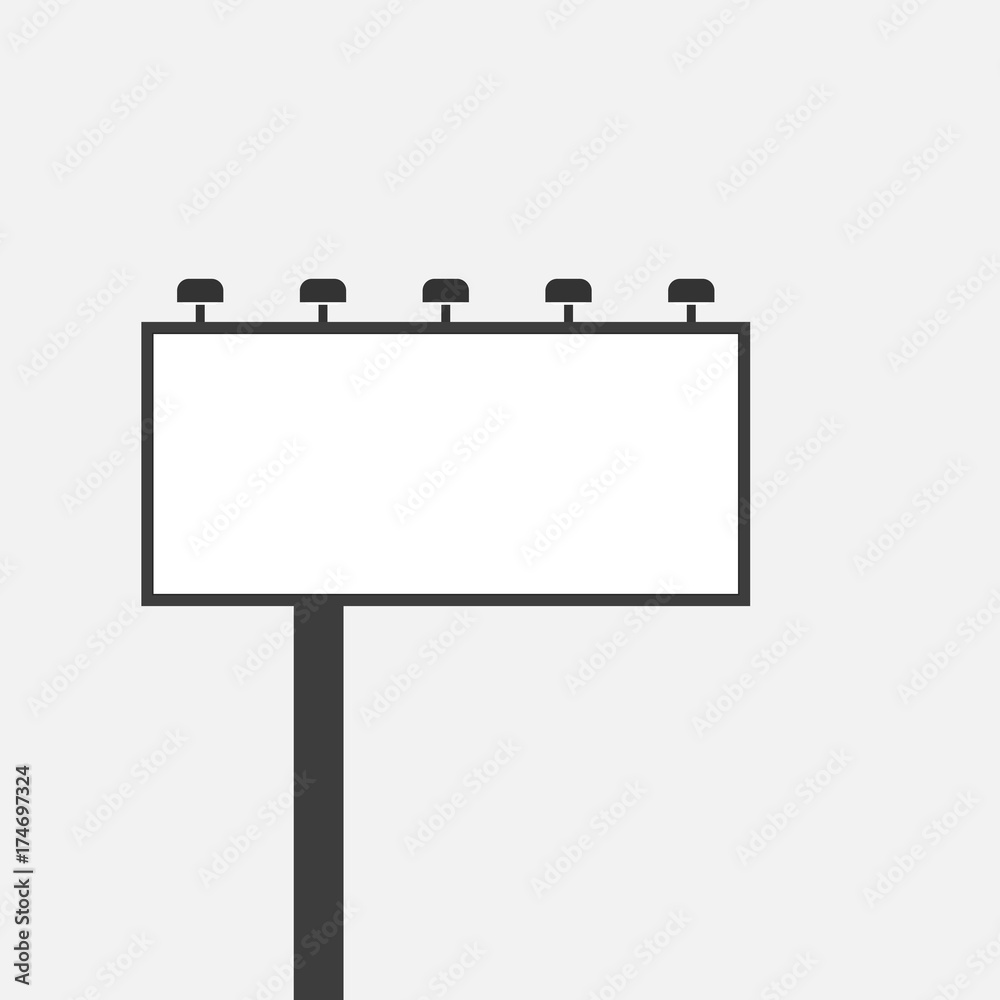 Obraz premium blank billboard isollated on white