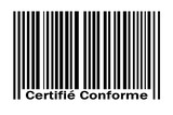 Code barres certifié conforme 