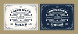 Vintage label design set with an example of your text