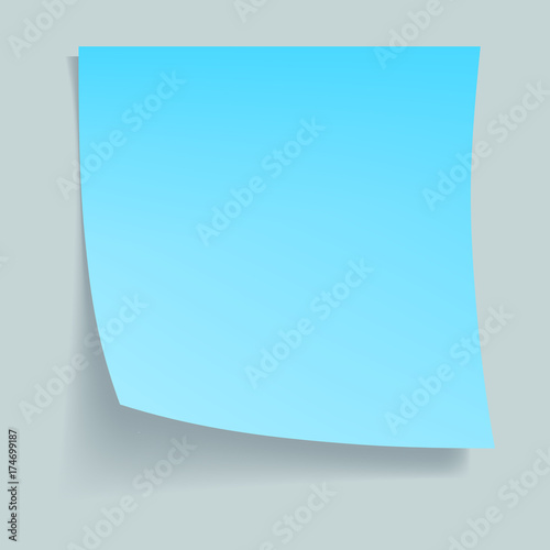 Blue memo stick concept background, realistic style