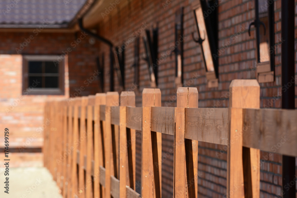 Details of stables, fencing
