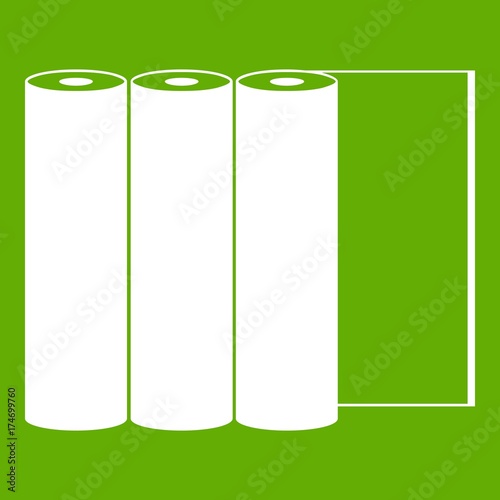 Rolls of paper icon green