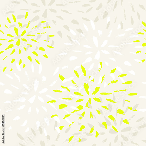 Seamless pattern with pastel flowers.