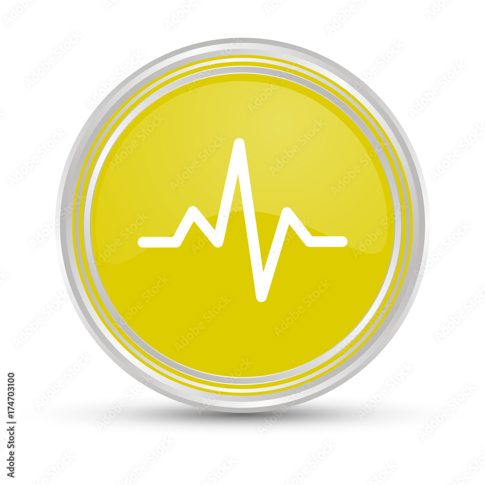 Gelber Button - Pulsdiagramm Gelber Button - Pulsdiagramm