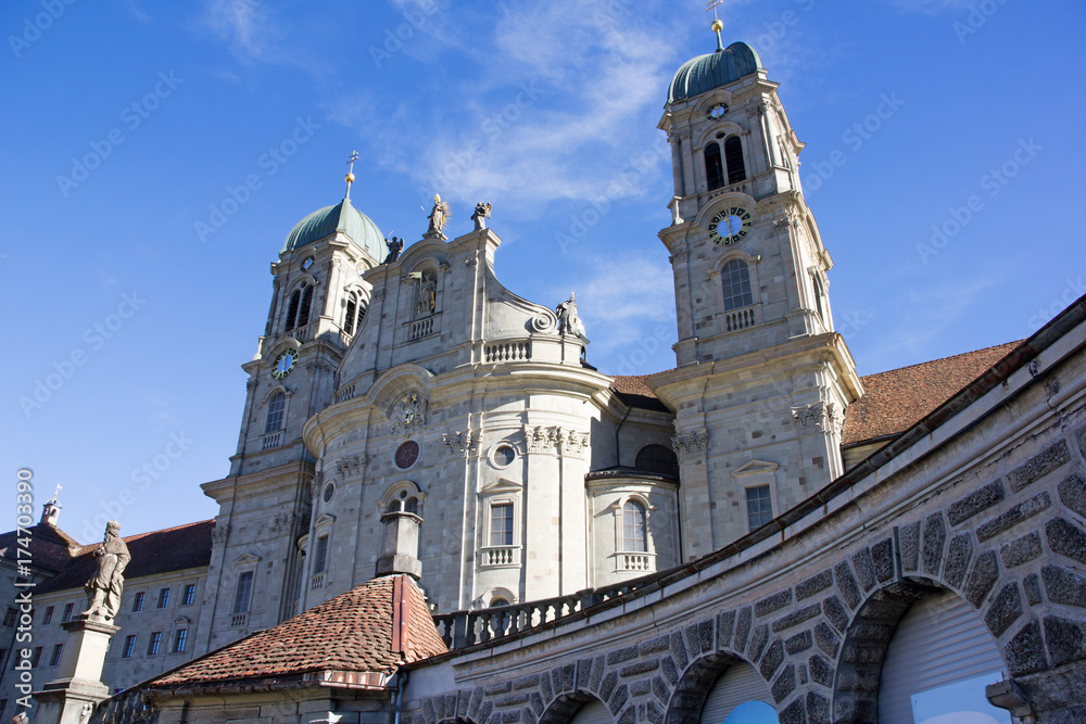 The biggest Catholic monastery in Einsiedeln, Switzerland