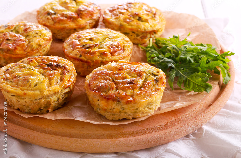 Courgette frittatas