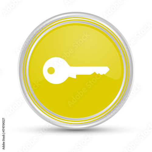 Gelber Button - Schlüssel - geschützt