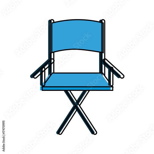 folding chair icon image vector illustration design